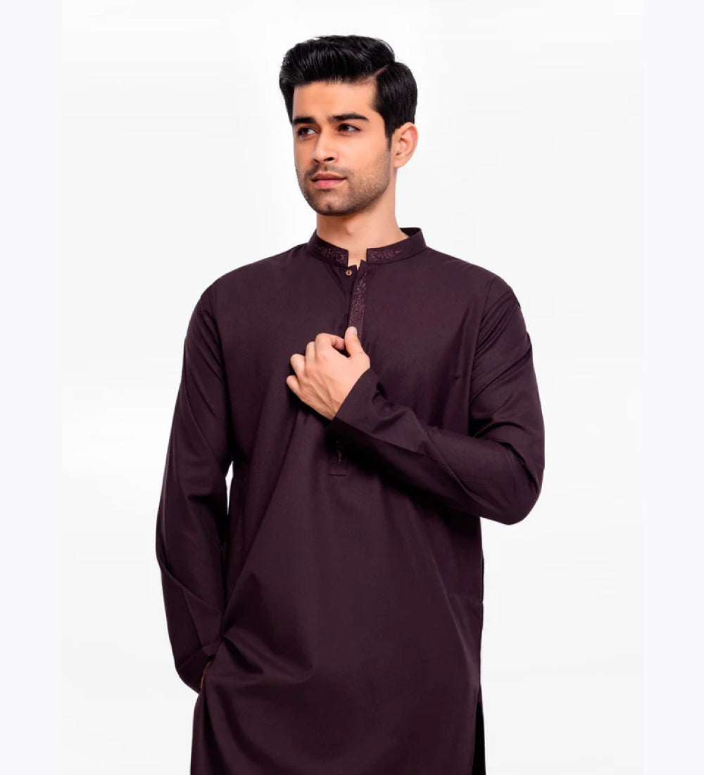 Dark Plum Kurta Pajama