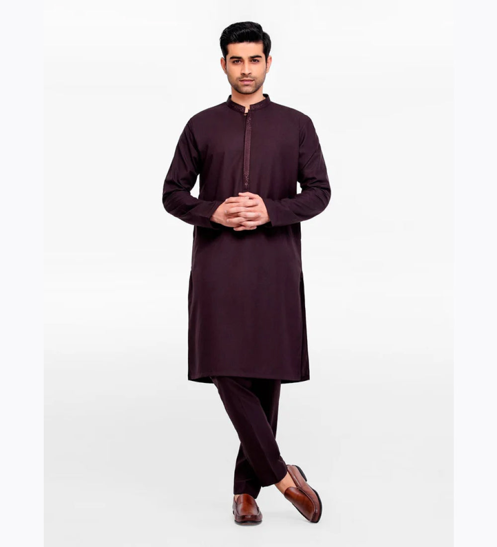 Dark Plum Kurta Pajama