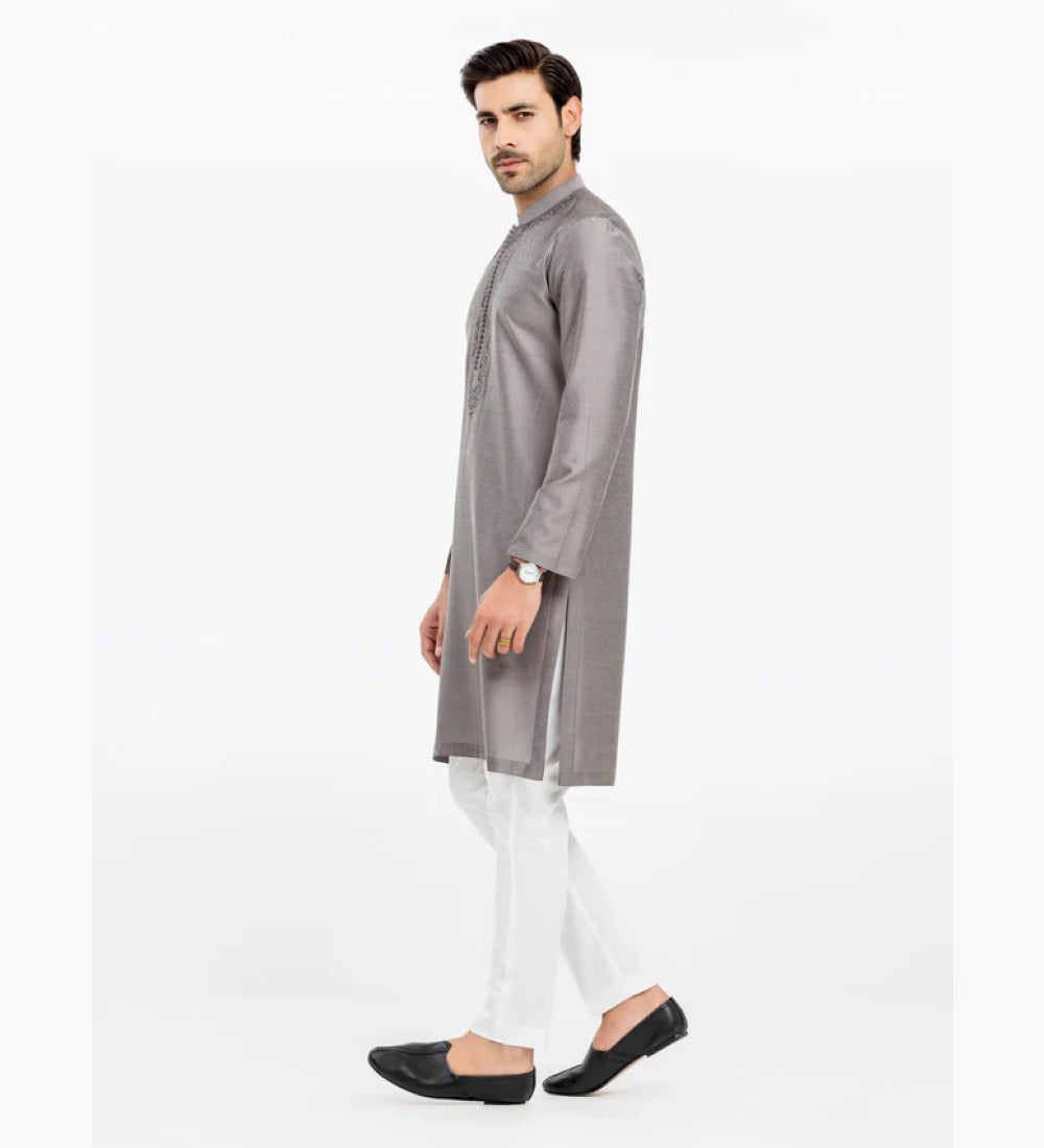 Men's Grey Kurta