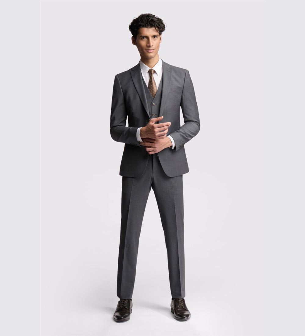 Charcoal Panama 3 Piece Suit