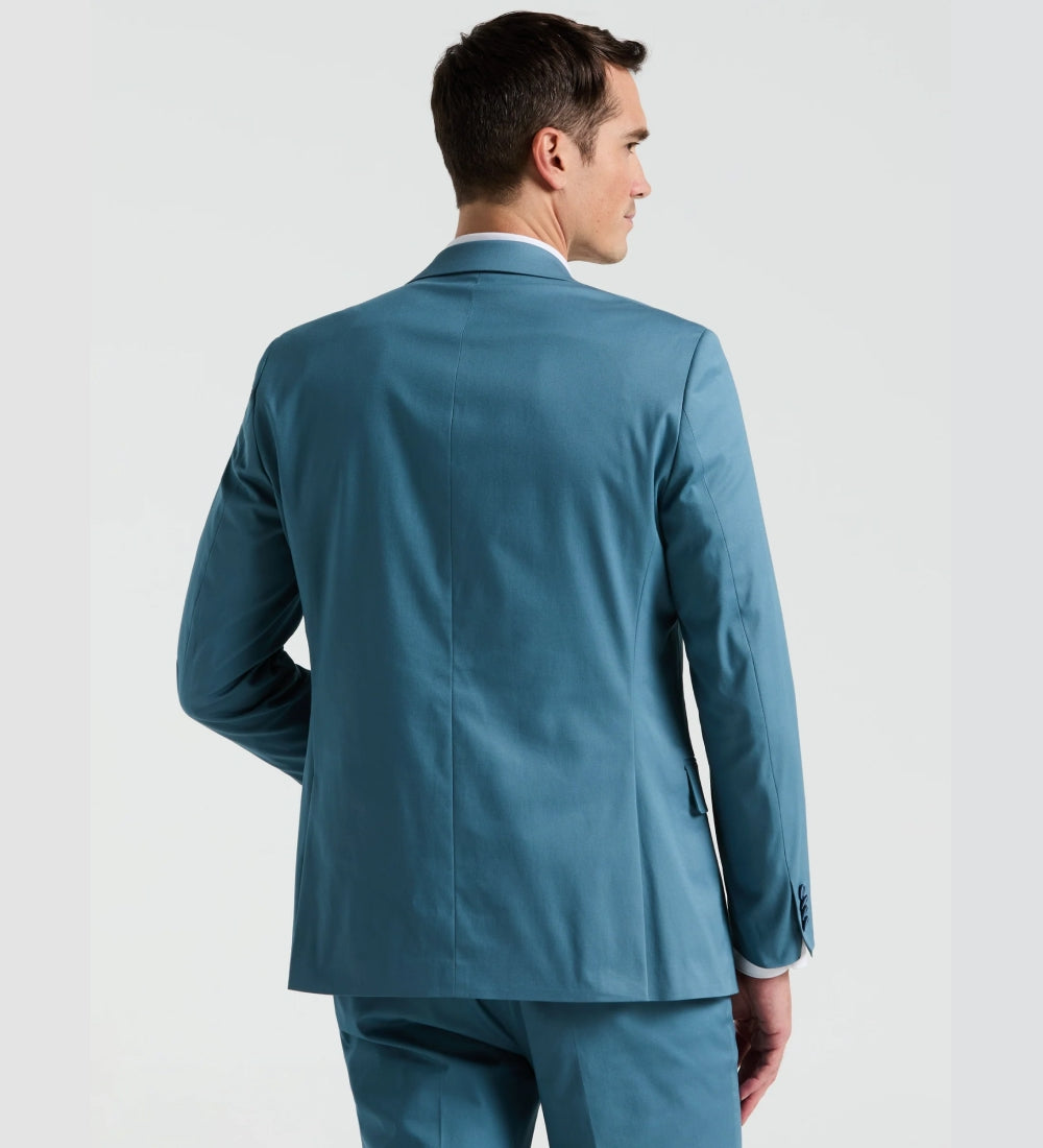 Solid Cotton Blazer