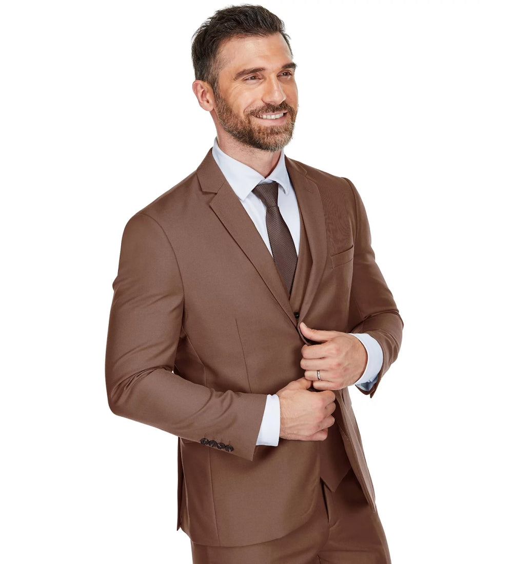 Brown 3 Piece Suit