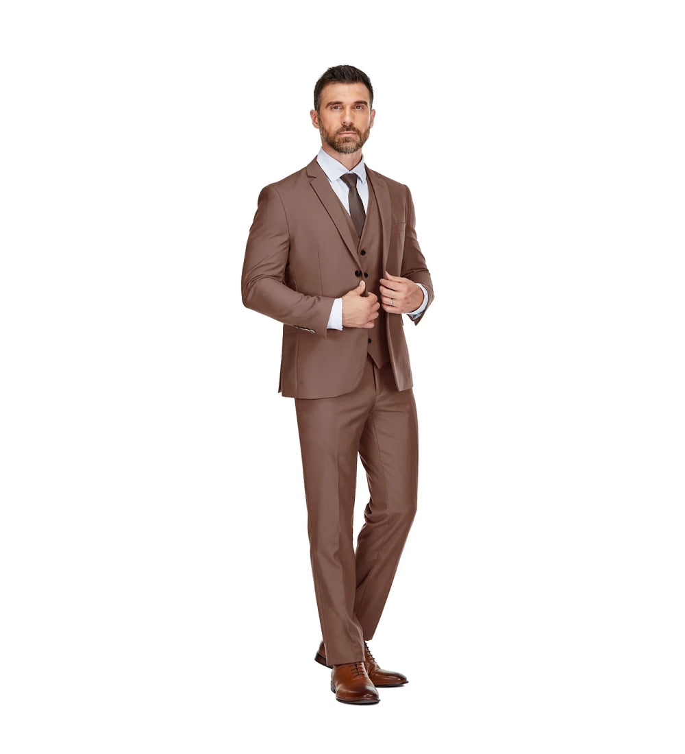 Brown 3 Piece Suit