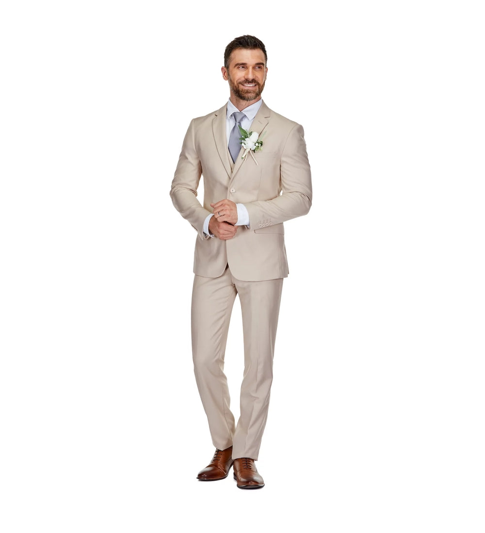 Light beige 3 Piece Suit