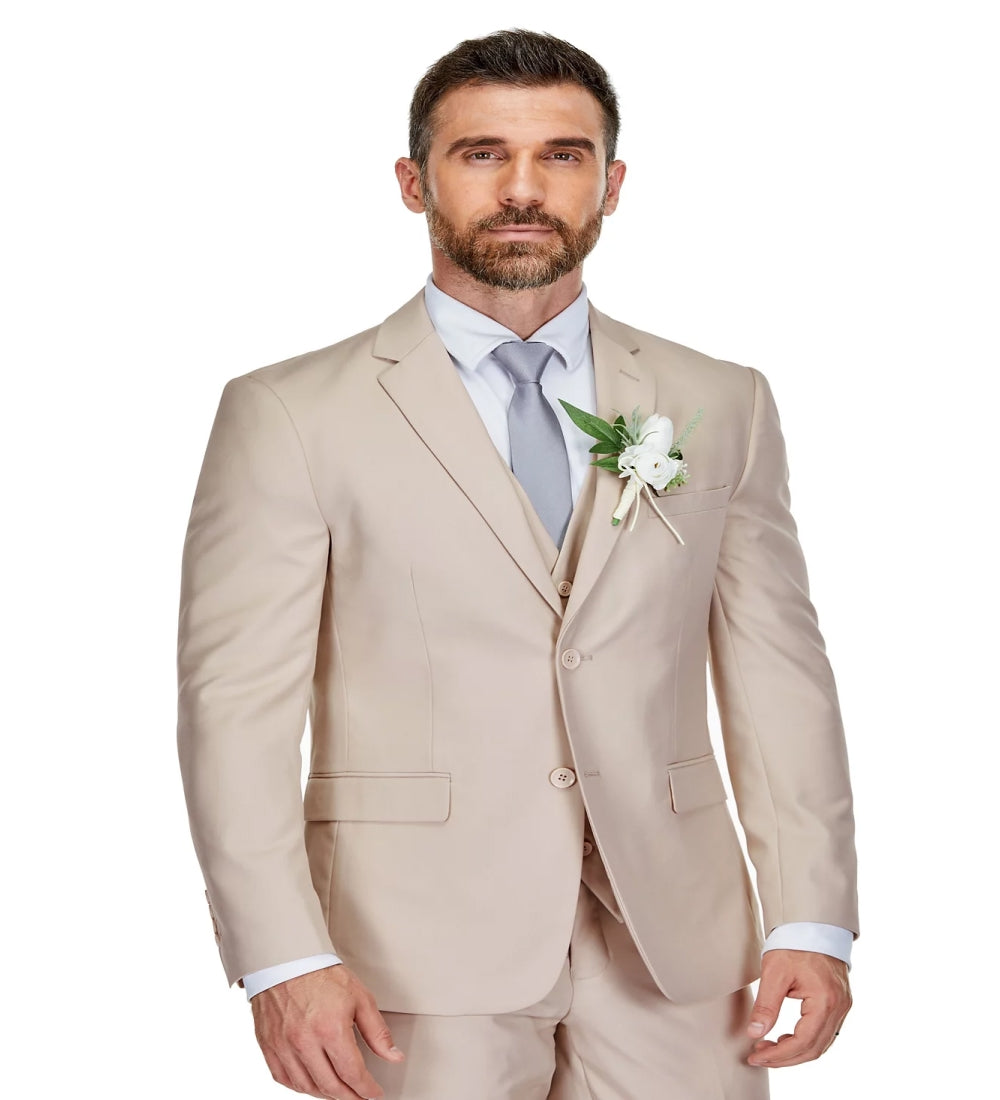Light beige 3 Piece Suit