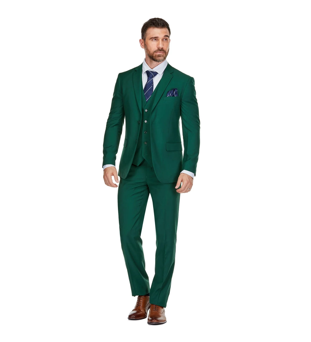 Hunter green 3 Piece Suit