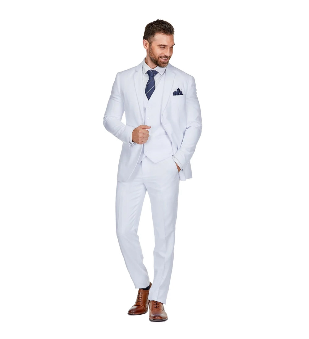 White 3 Piece Suit