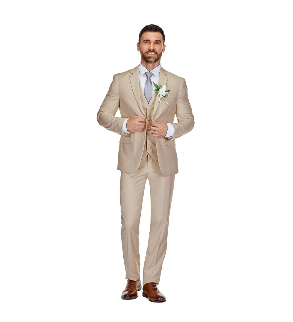 Tan 3 Piece Suit