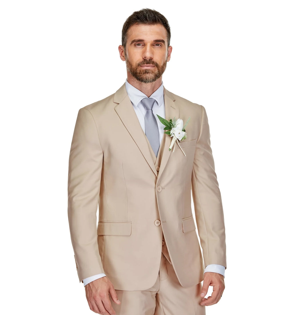 Tan 3 Piece Suit