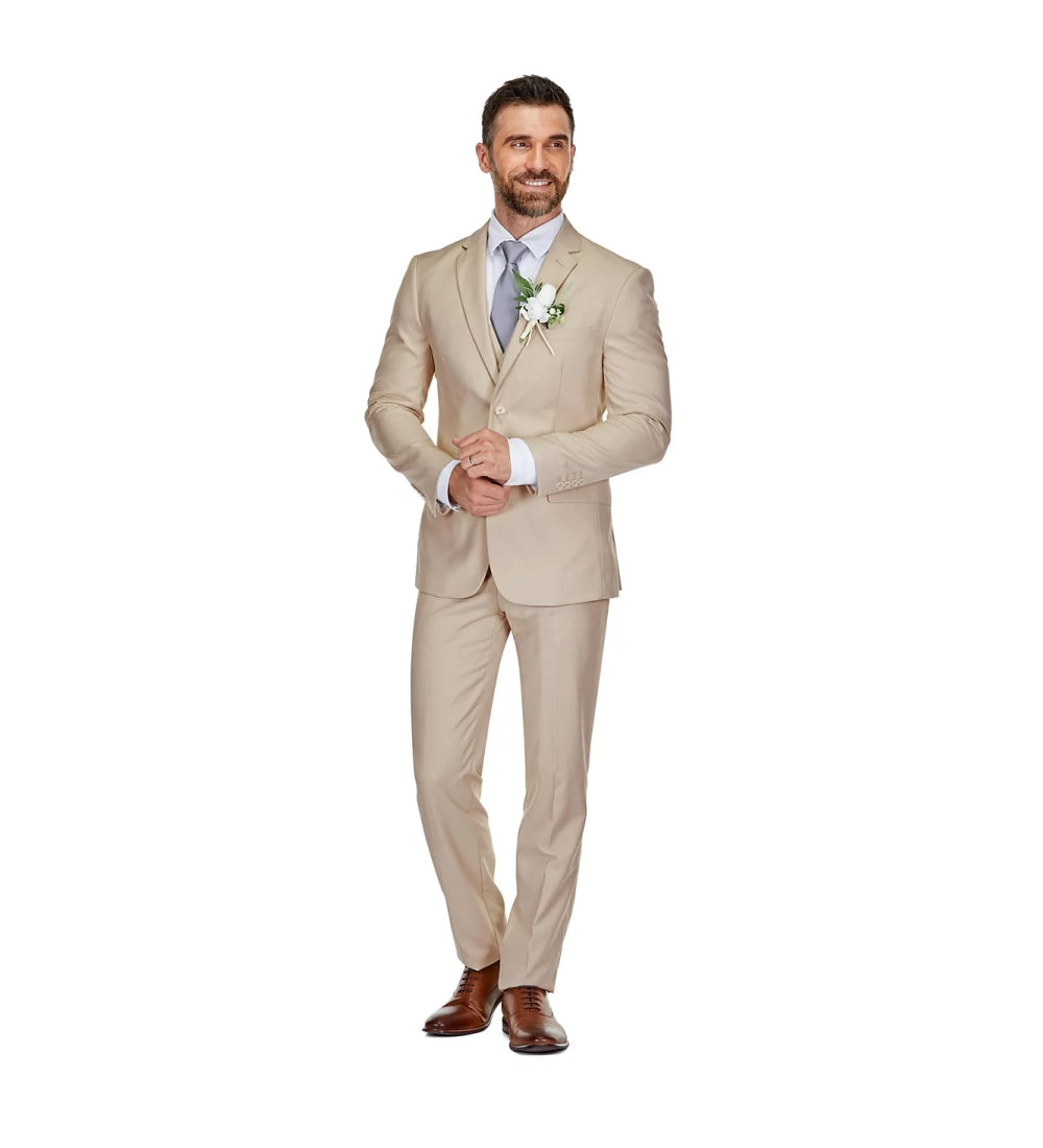 Tan 3 Piece Suit