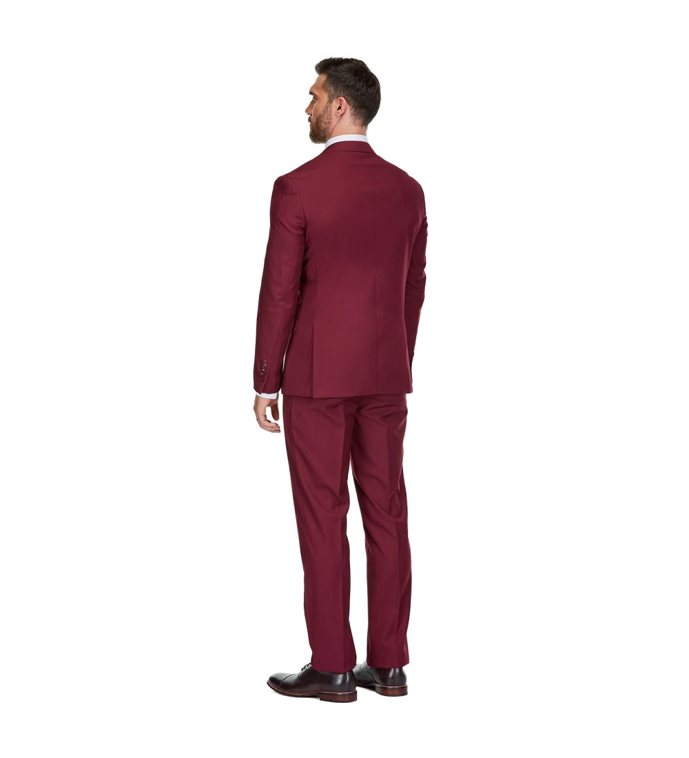 Burgundy 3 Piece Suit