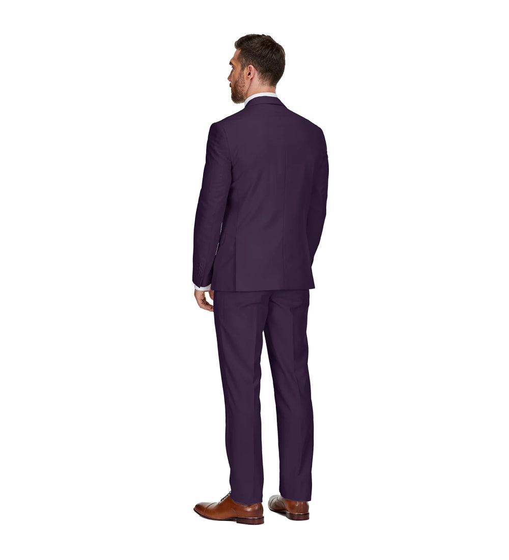 Plum 3 Piece Suit