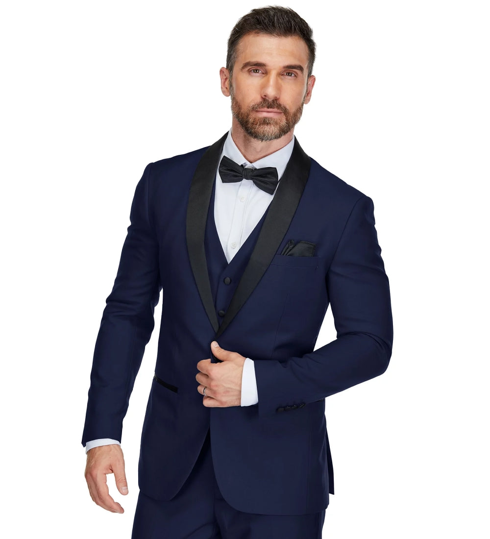 Modern Navy 3 Piece Suit