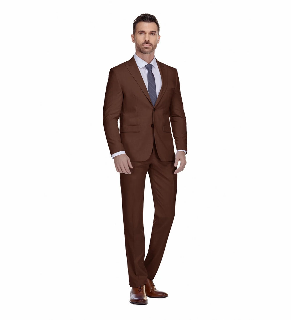 Brown 2 Piece Suit