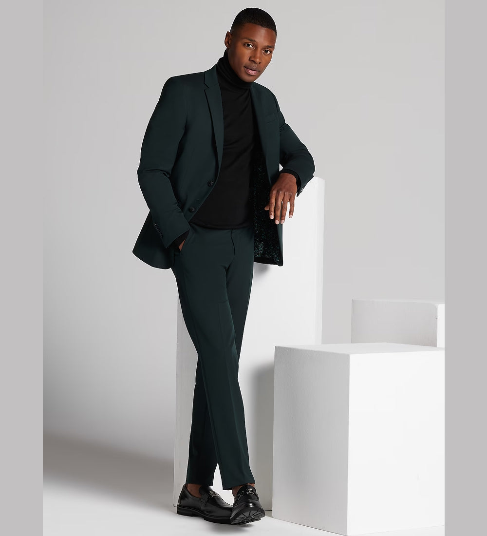 Dark Green 2 Piece Suit