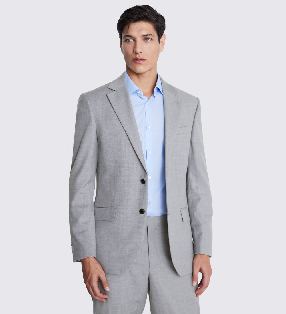 Slim Fit Grey 2 Piece Suit
