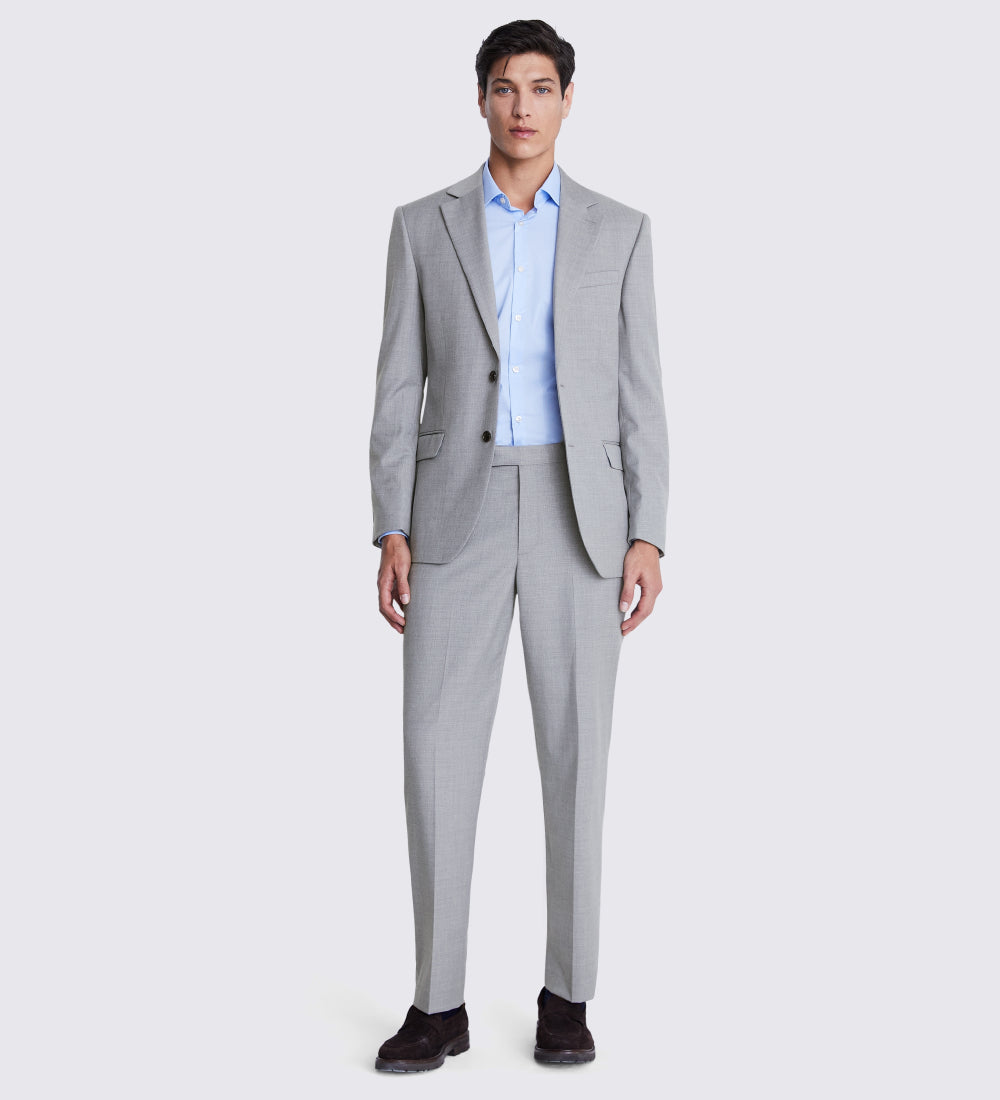 Slim Fit Grey 2 Piece Suit